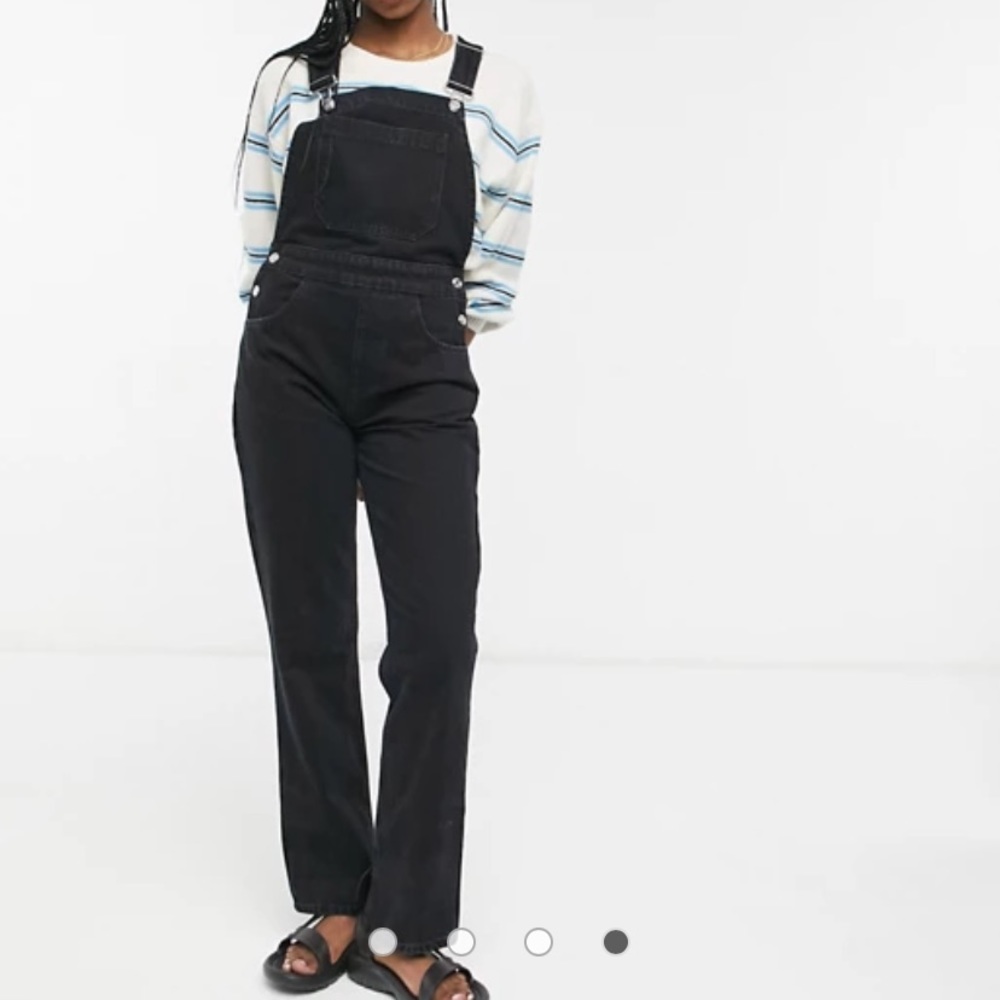 ASOS Black Denim Overalls
